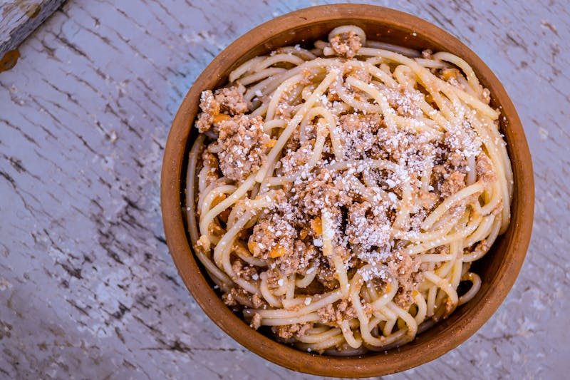 Spaghetti Bolognese pasta at Marcos